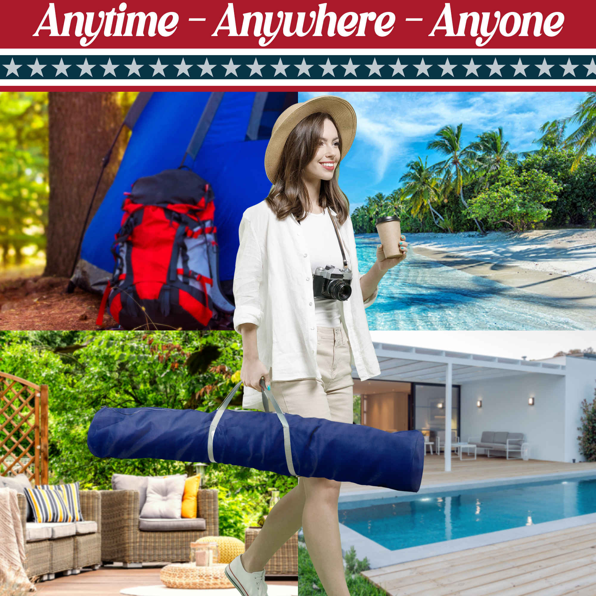 Uniki Canvas Hammock with Stand