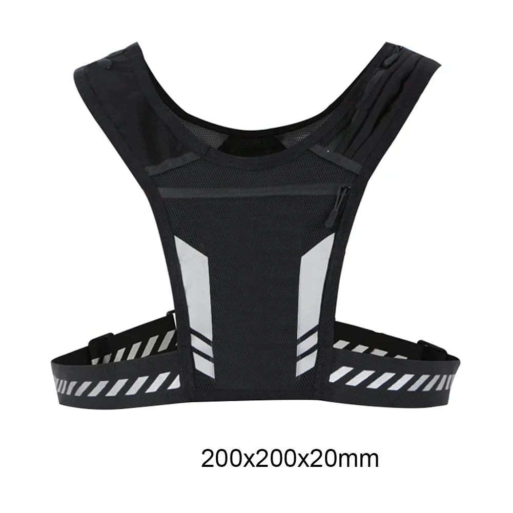 Reflective Running Vest with Phone Pocket