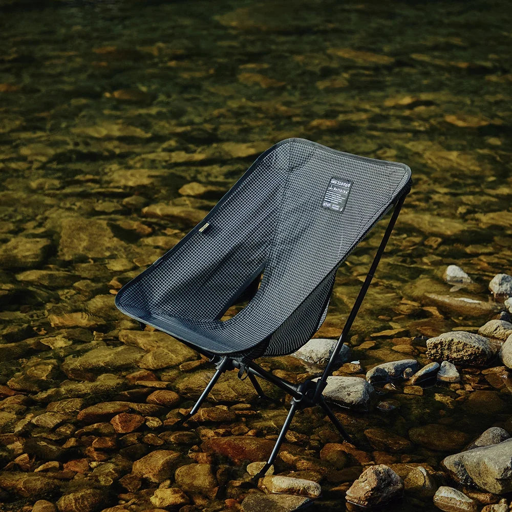 Defthike Official Folding Chair Oversized Camping Chair 7 Series Aluminum Alloy Load Capacity 150kg Outdoor Portable Chair Home