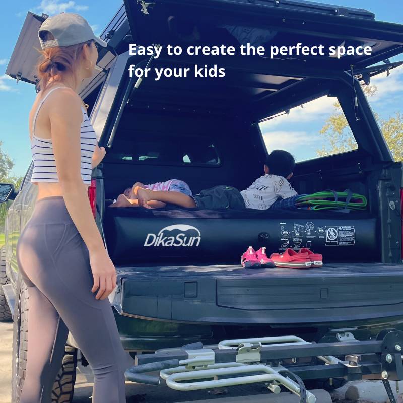 DikaSun 6.0-6.5 FT Full Size Pickup Truck Bed Air Mattress,Grey