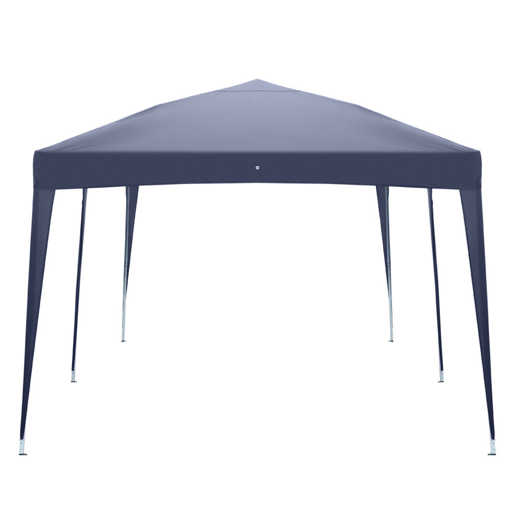 US Outdoor Folding Tent Adjustable Height Camping Waterproof Sun Shelter Tent 3 x 6m Blue