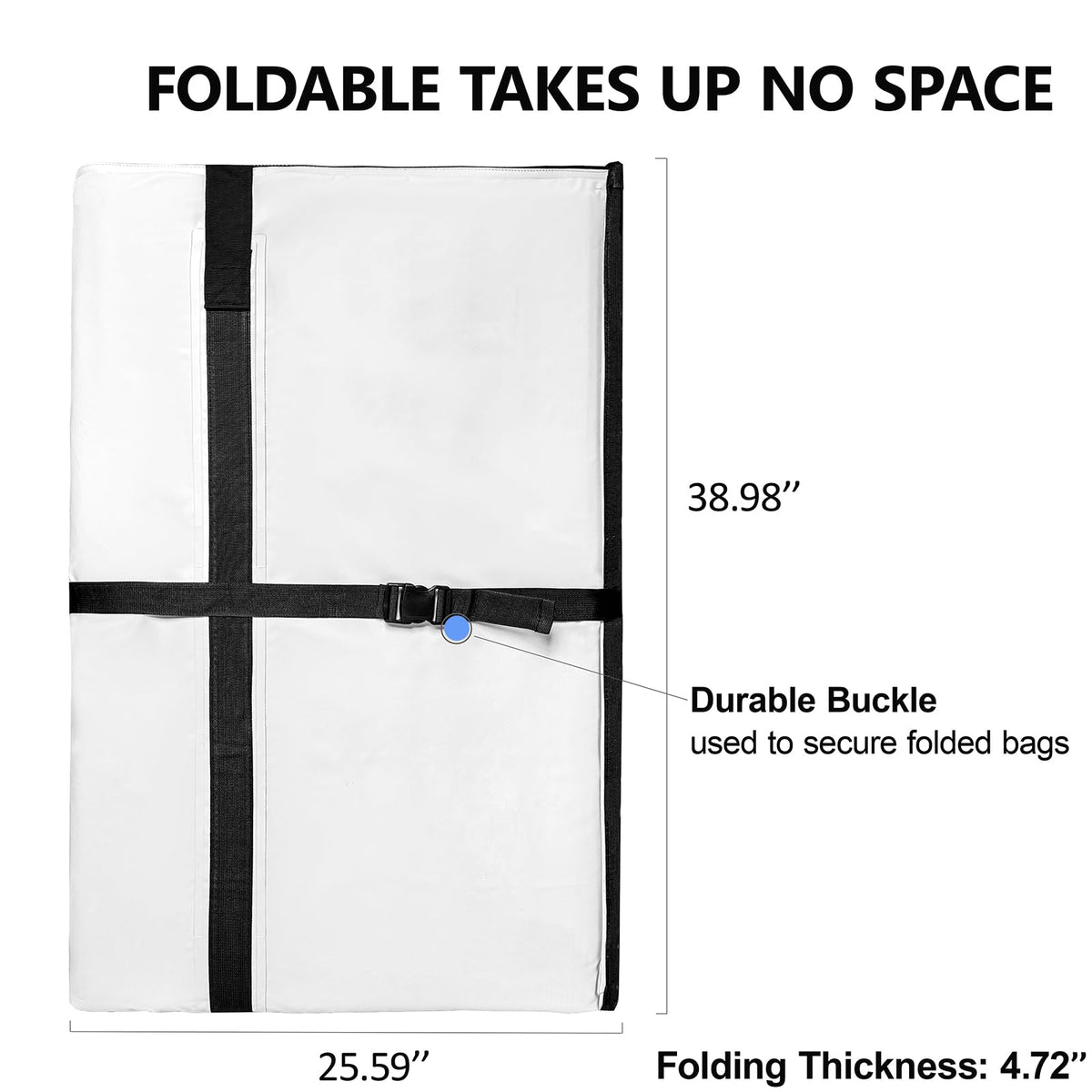 80x40'' Large Fish Cooler Kill Bag | YKK Zipper | Drain Plug | Closed-Cell Foam Insulation | Waterproof Tarpaulin | Heat-Sealed Fully Welded Seams