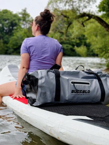 63QT/60L Waterproof Roll-Top Duffel Dry Bag | Thermo-Welded Seams | Kayaking, Fishing & Camping