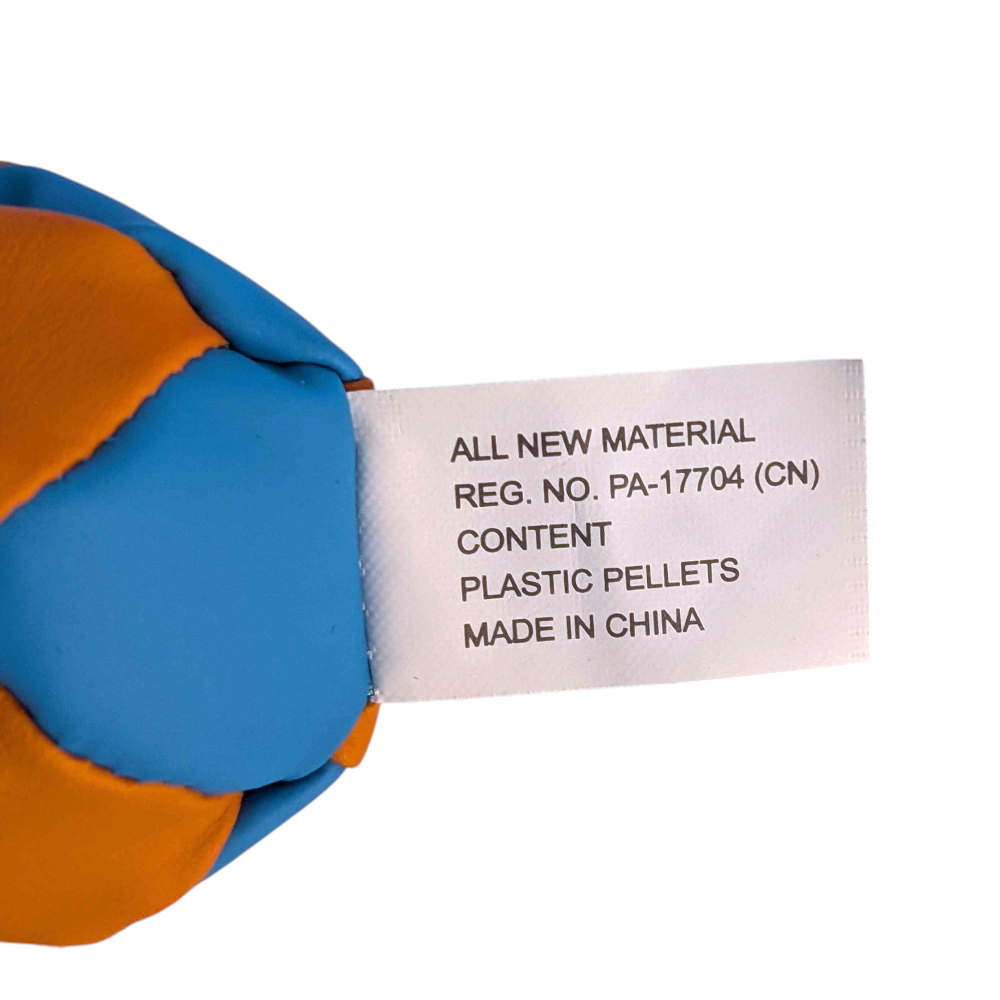 Hand Stitched Official Hacky Sack, Striker Blue & Orange