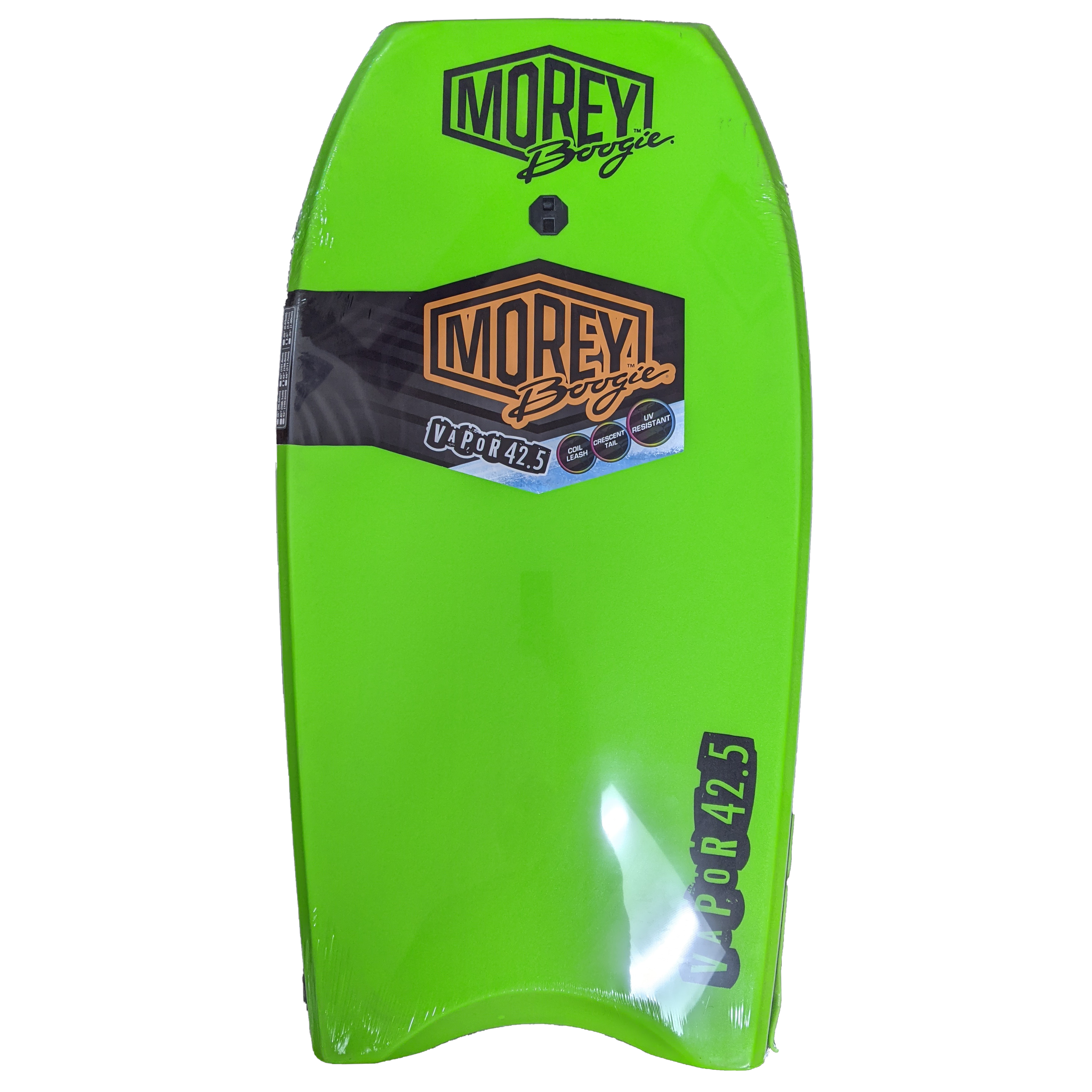 Morey Vapor 42" Bodyboard with Coiled Leash, Green