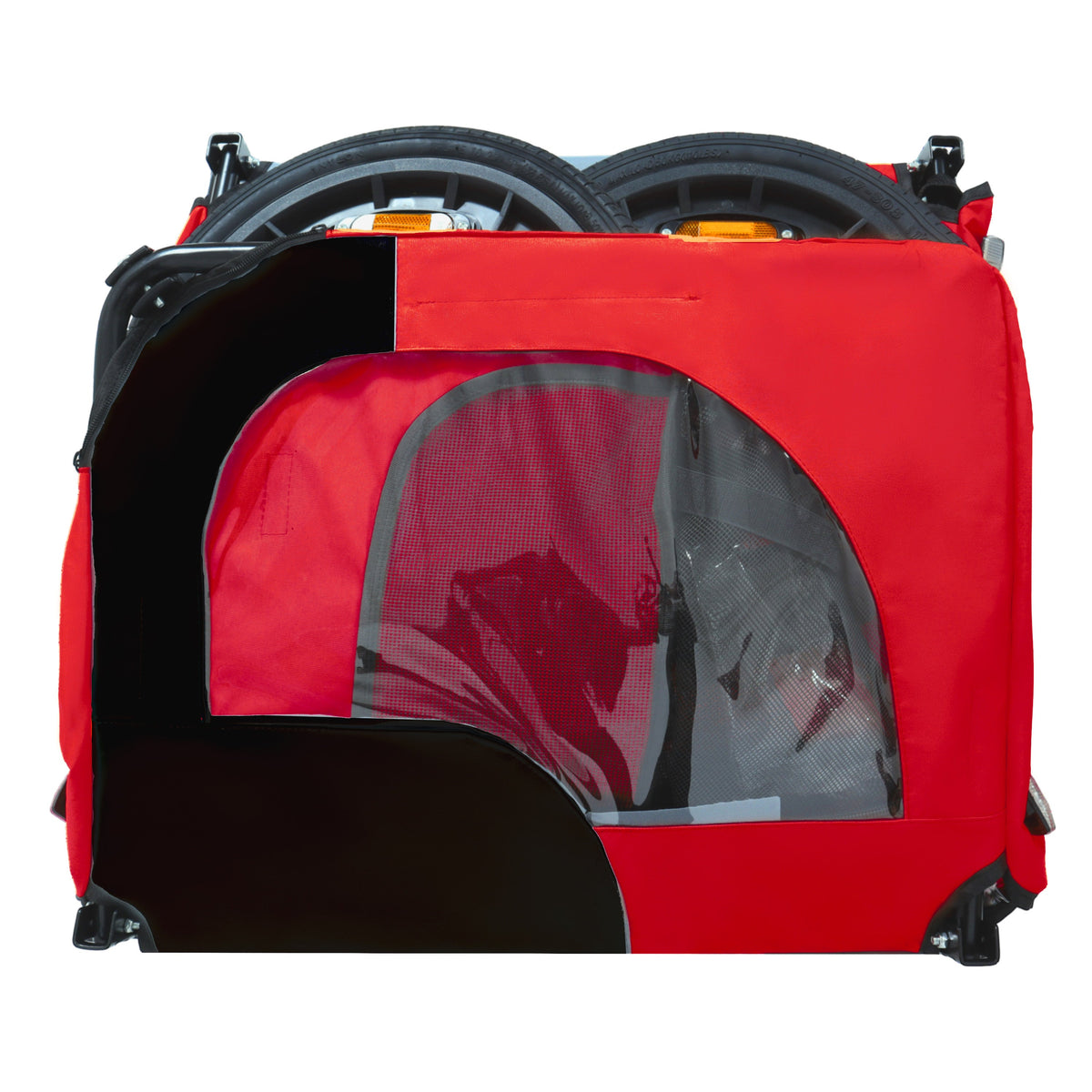 Pet Bike Trailer with Foldable Steel Frame - Small & Medium Pets