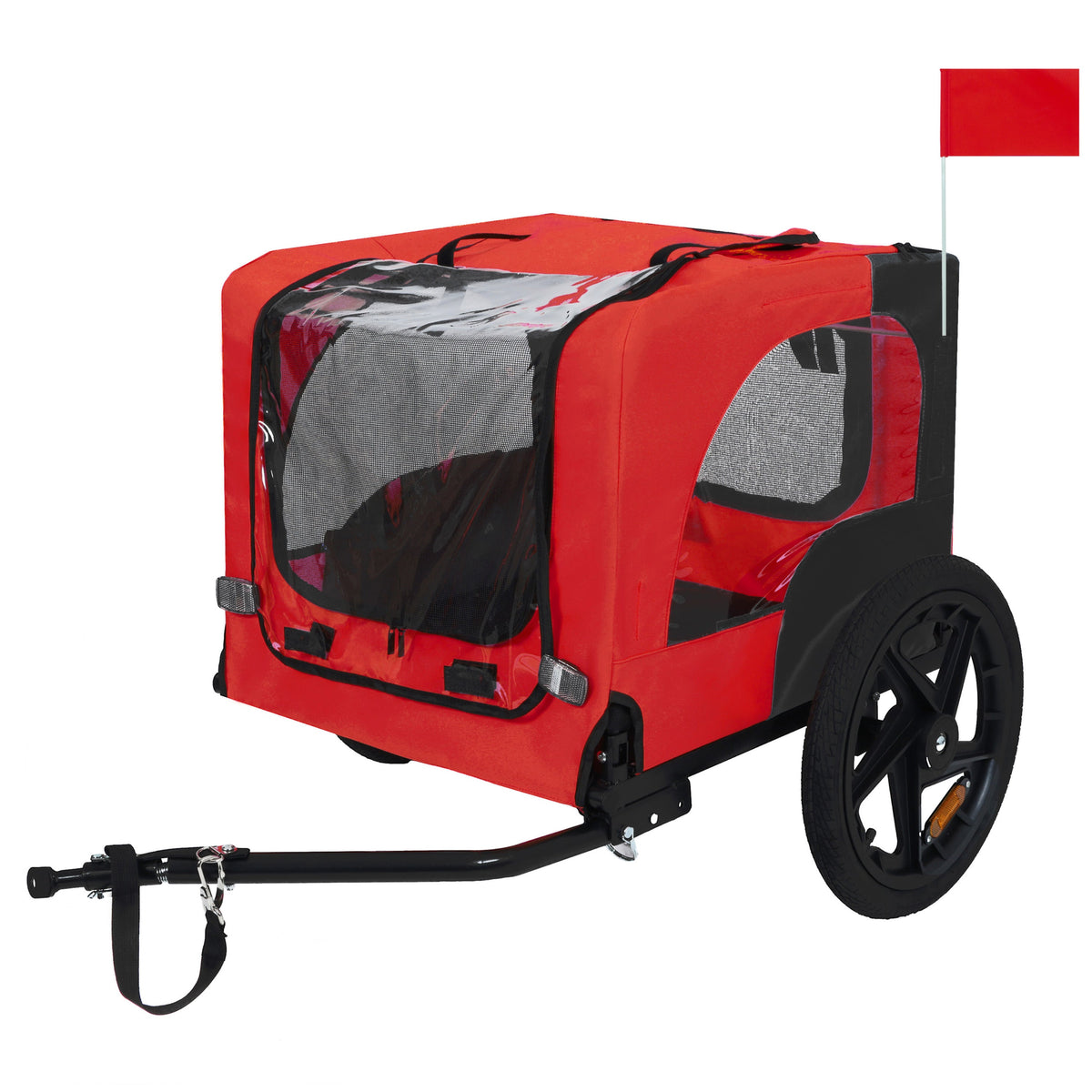 Pet Bike Trailer with Foldable Steel Frame - Small & Medium Pets