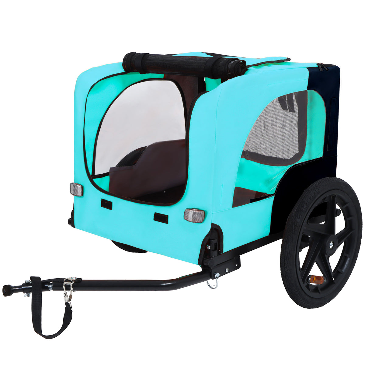 Pet Bike Trailer with Steel Frame and Waterproof Canopy - Outdoor