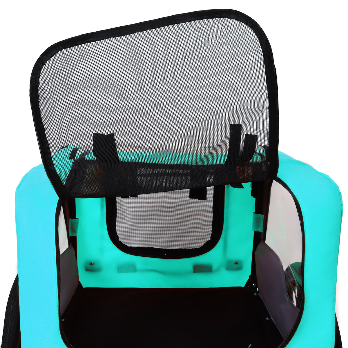 Pet Bike Trailer with Steel Frame and Waterproof Canopy - Outdoor