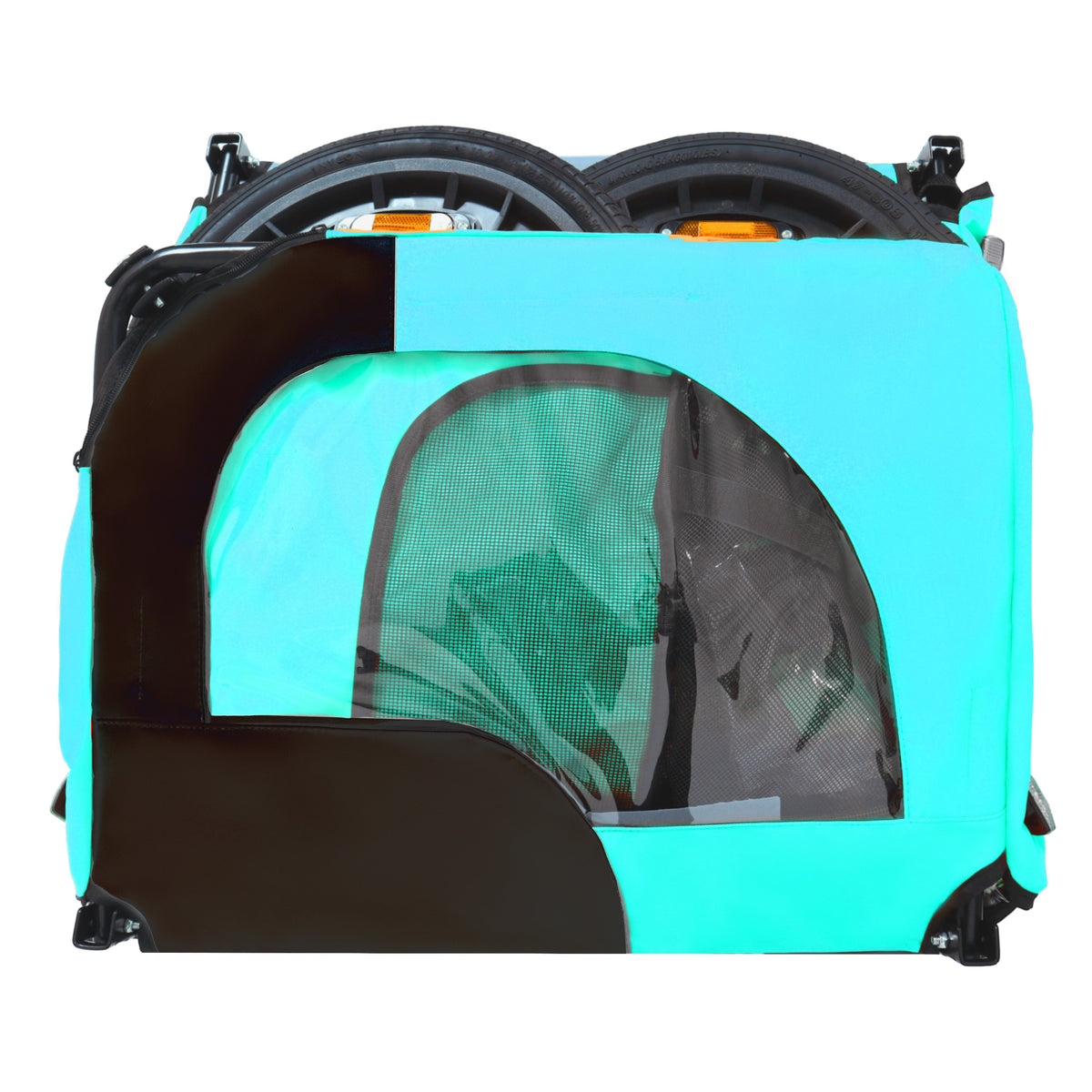 Pet Bike Trailer with Steel Frame and Waterproof Canopy - Outdoor
